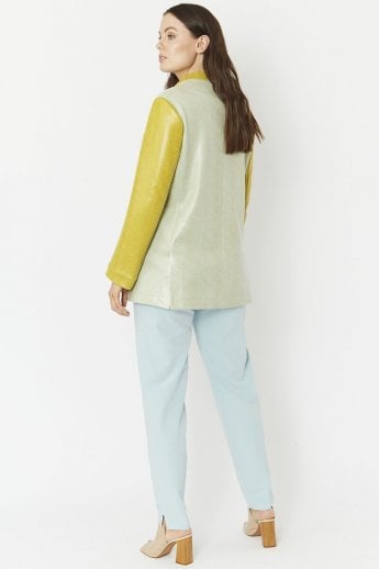 JAYLEY Multi Faux Suede Jade Blazer
