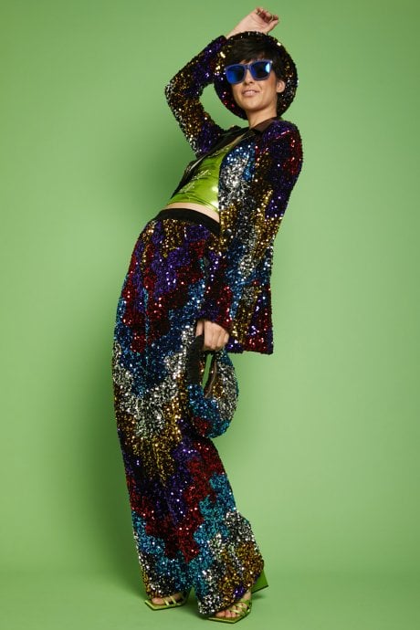 JAYLEY Multi Sequin Blazer