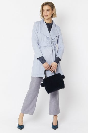 JAYLEY Navy Faux Fur Bag