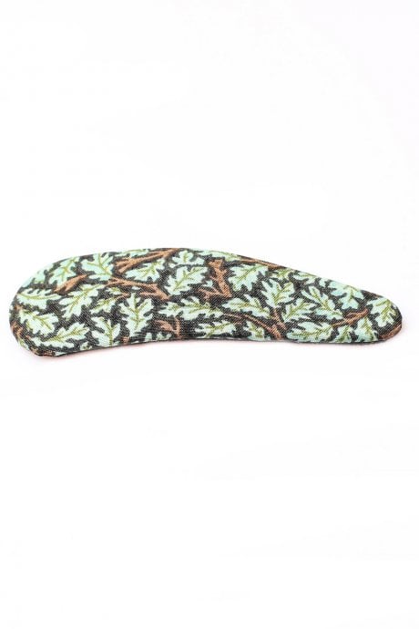 JAYLEY Navy Handmade Leaf Print Hair Clip