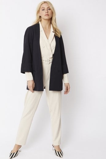 JAYLEY Navy Tailored Kimono Jacket