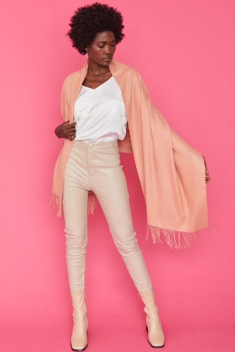 JAYLEY Orange Cashmere Blend Scarf