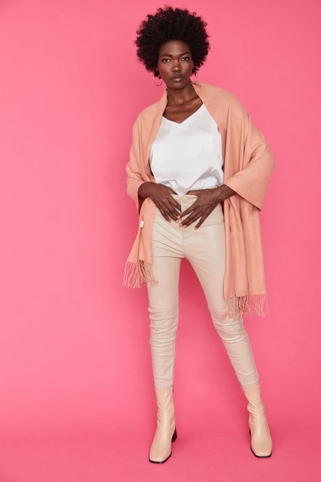 JAYLEY Orange Cashmere Blend Scarf