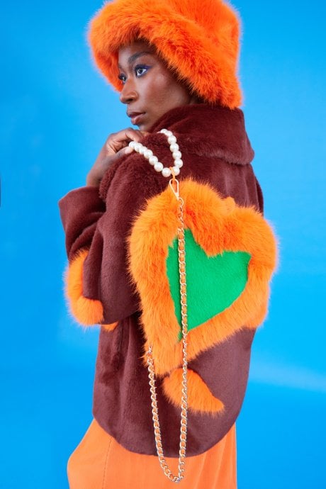 JAYLEY Orange Eco Bamboo Bucket Hat