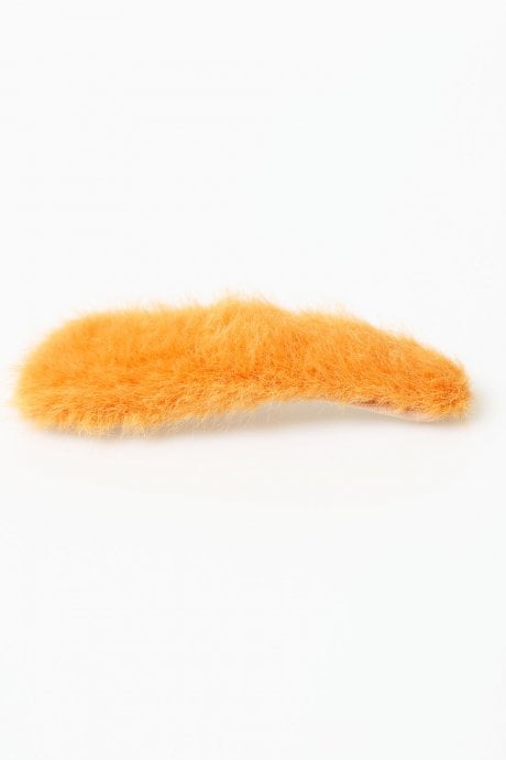 JAYLEY Orange Faux Fur Hair Clip