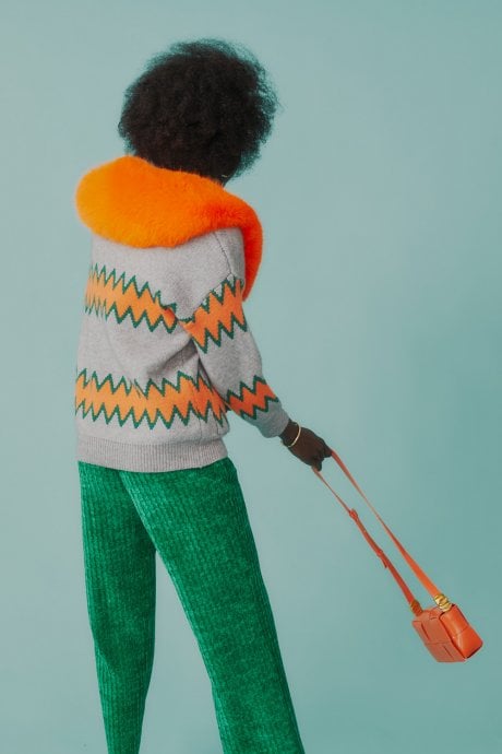 JAYLEY Orange Grape Skin Vegan Leather Bag