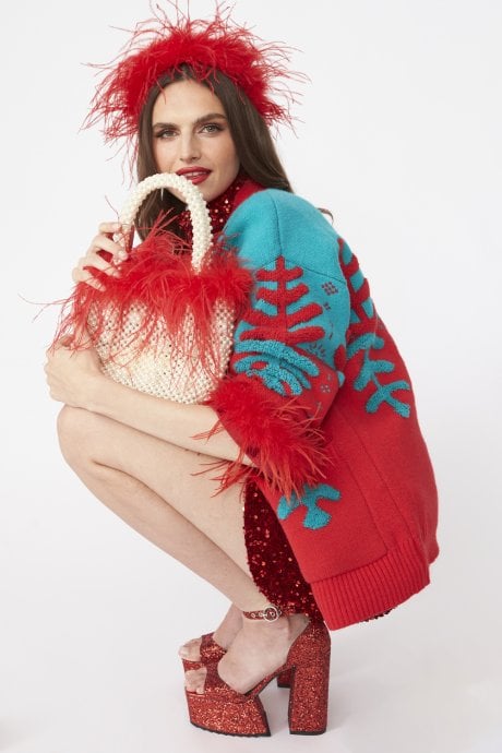 JAYLEY Ostrich Feather Headband