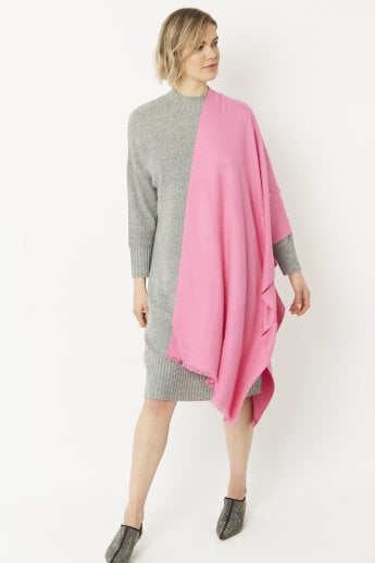 JAYLEY Pink Cashmere Blend Wrap