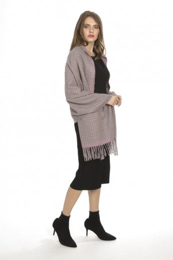 JAYLEY Pink Cashmere Blend Wrap