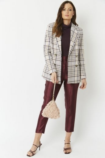 JAYLEY Pink Elsa Faux Fur Bag