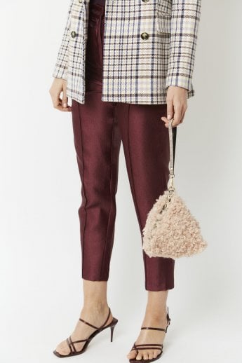 JAYLEY Pink Elsa Faux Fur Bag