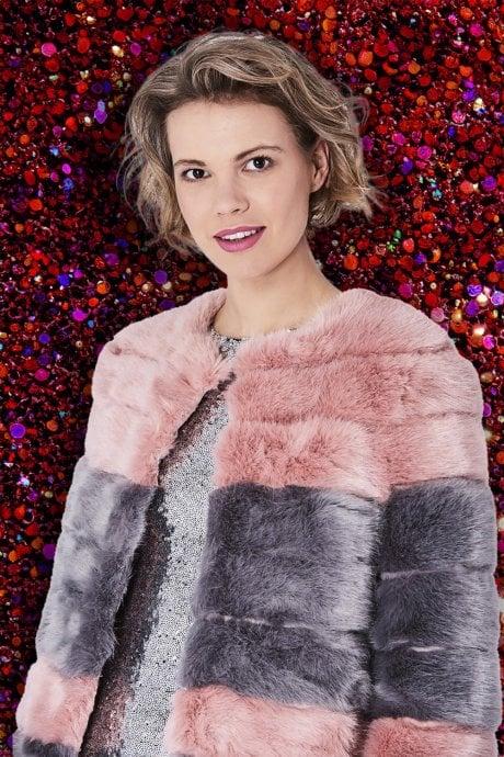 JAYLEY Pink Emma Coat