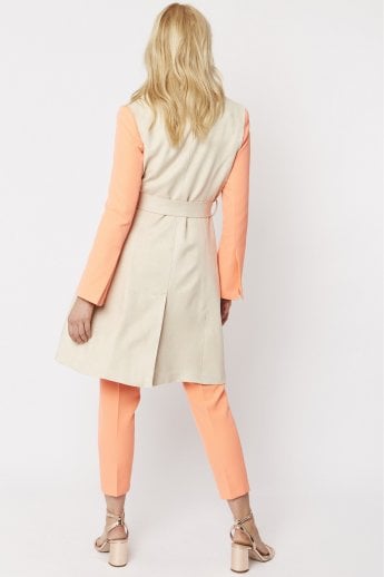 JAYLEY Pink Faux Suede Gilet | Waistcoat