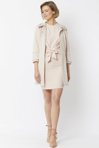 JAYLEY Pink Faux Suede Jacket