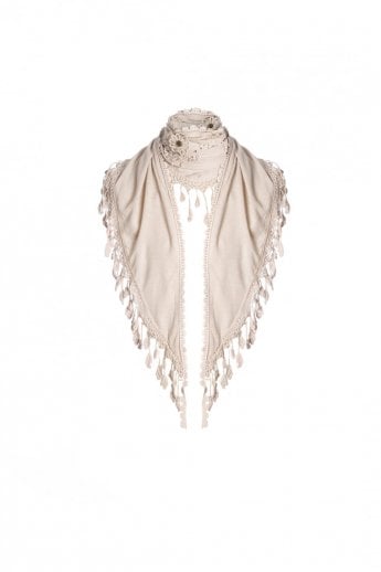 JAYLEY Pink Fine Knit Shawl