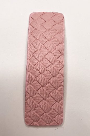 JAYLEY Pink Handmade Leather Hair Clip