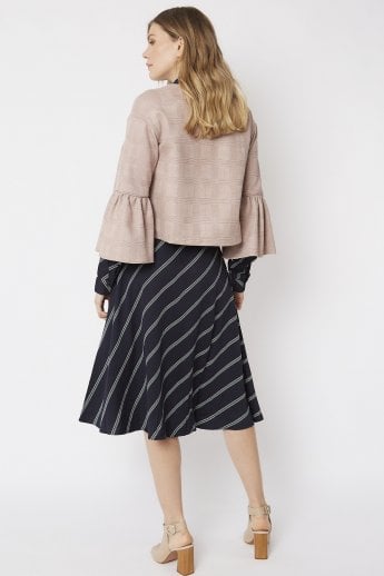 JAYLEY Pink Luxury Faux Suede Jacket