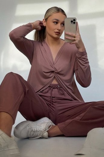 JAYLEY Pink Reversible Yoga - Dinner Top
