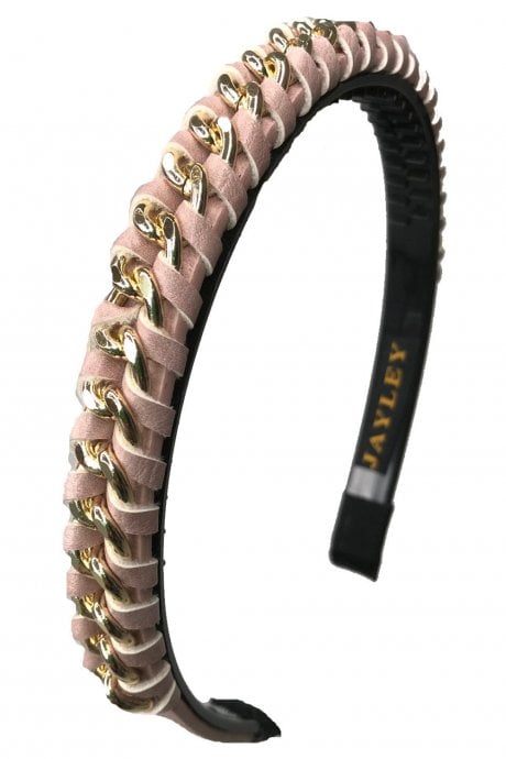 JAYLEY Pink Silk Blend Headband