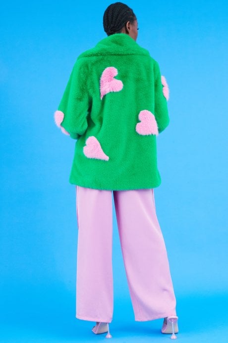 JAYLEY Pink Silk Blend Relax Trousers