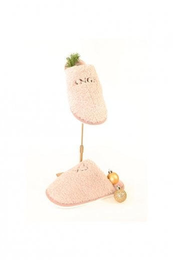 JAYLEY Pink Unisex Faux Fur Slipper