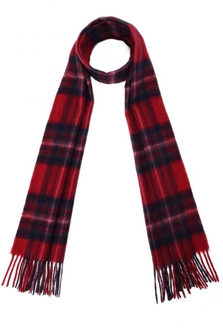 JAYLEY Pure Lambswool Checked Scarf