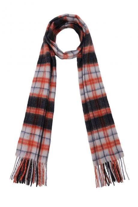 JAYLEY Pure Lambswool Checked Scarf