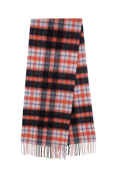 JAYLEY Pure Lambswool Checked Scarf