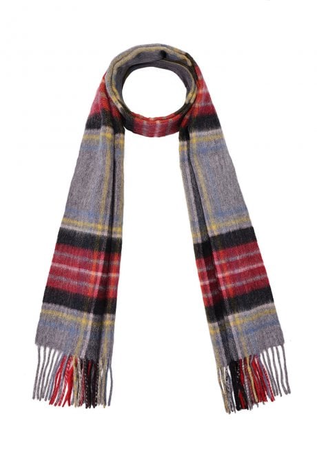 JAYLEY Pure Lambswool Checked Scarf