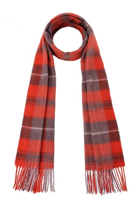 JAYLEY Pure Lambswool Checked Scarf