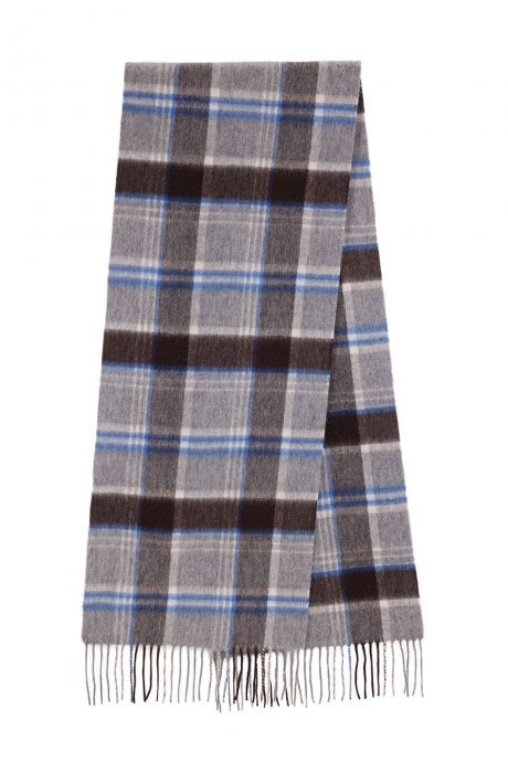 JAYLEY Pure Lambswool Checked Scarf