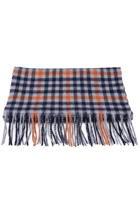 JAYLEY Pure Lambswool Checked Scarf