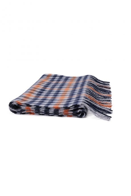 JAYLEY Pure Lambswool Checked Scarf