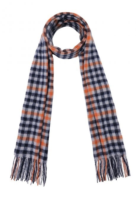 JAYLEY Pure Lambswool Checked Scarf