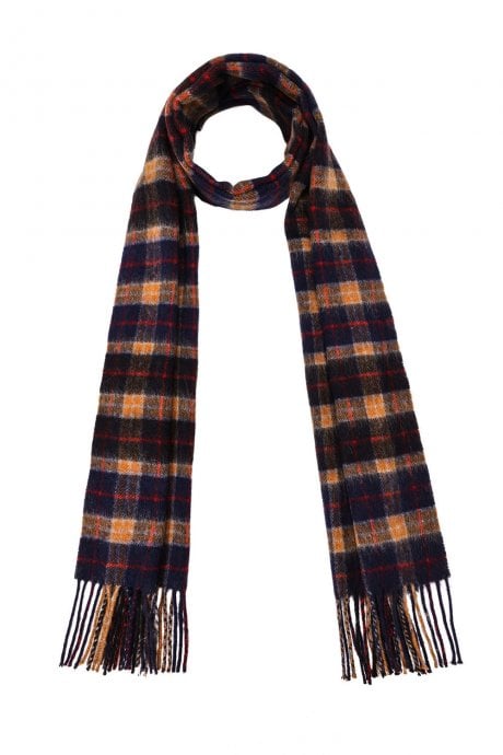 JAYLEY Pure Lambswool Checked Scarf