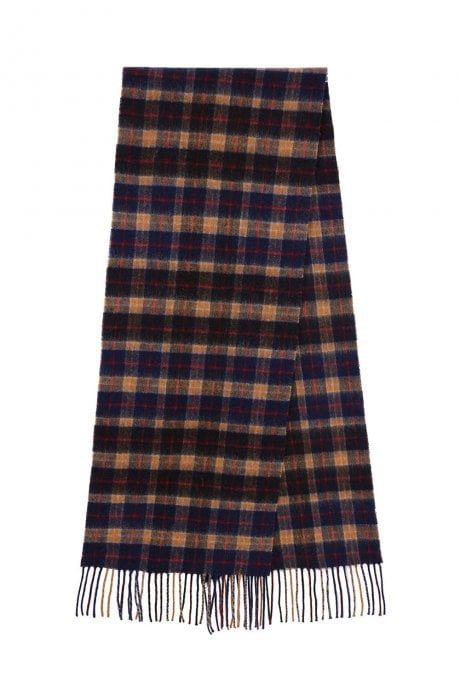 JAYLEY Pure Lambswool Checked Scarf