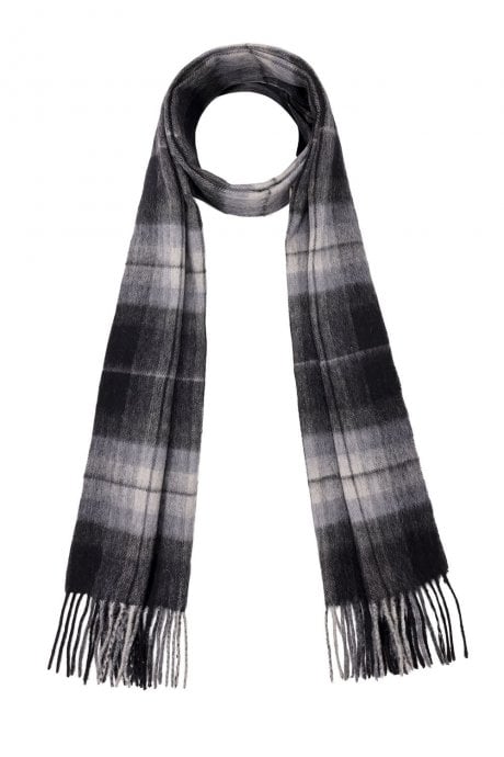 JAYLEY Pure Lambswool Checked Scarf