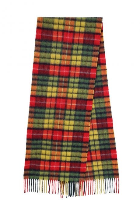 JAYLEY Pure Lambswool Checked Scarf