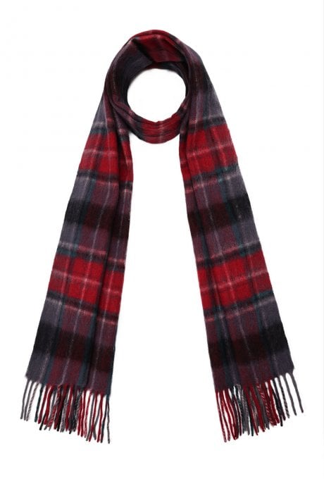 JAYLEY Pure Lambswool Checked Scarf
