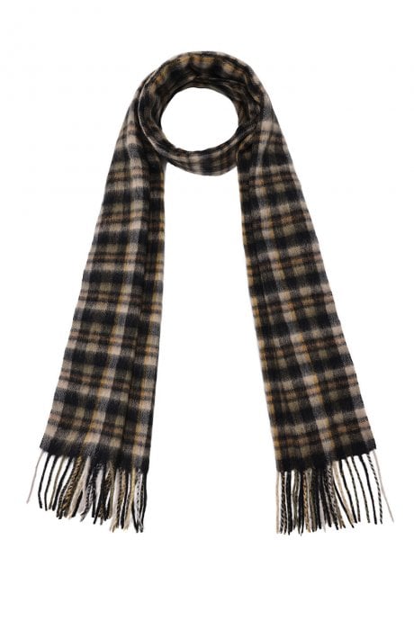 JAYLEY Pure Lambswool Checked Scarf