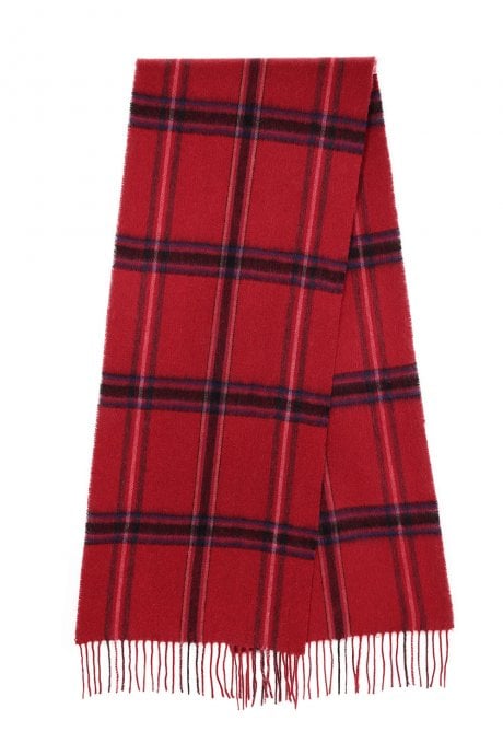JAYLEY Pure Lambswool Checked Scarf