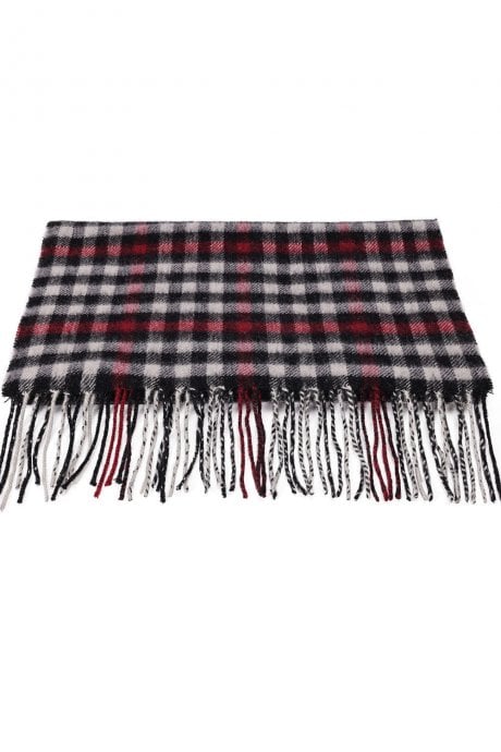 JAYLEY Pure Lambswool Checked Scarf