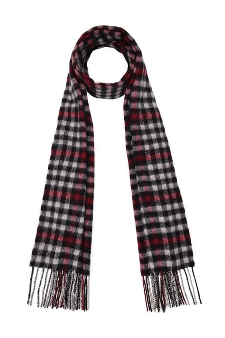 JAYLEY Pure Lambswool Checked Scarf