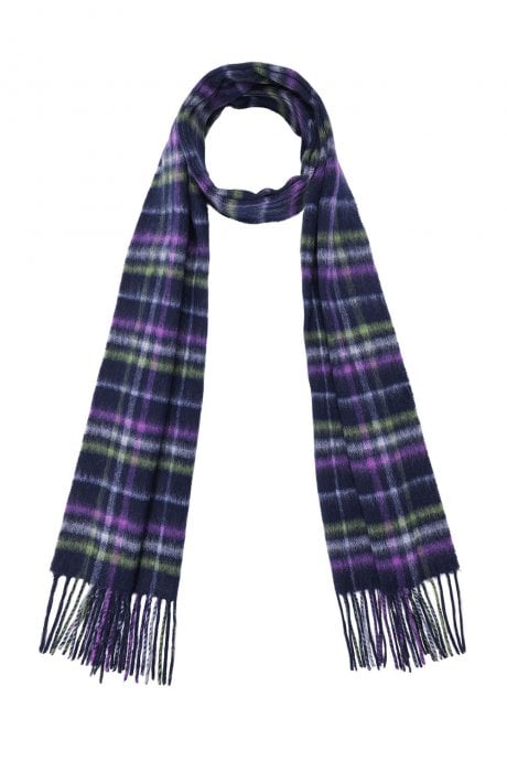 JAYLEY Pure Lambswool Checked Scarf