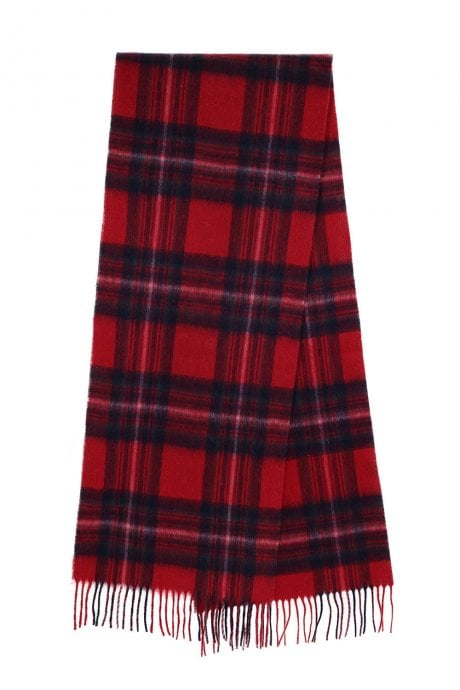 JAYLEY Pure Lambswool Checked Scarf