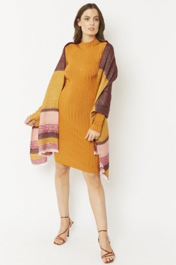 JAYLEY Purple Cashmere Blend Wrap
