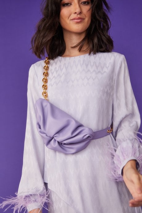 JAYLEY Purple ECO Charlotte Leather Bag