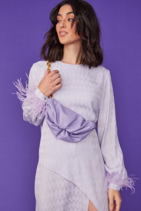 JAYLEY Purple ECO Charlotte Leather Bag