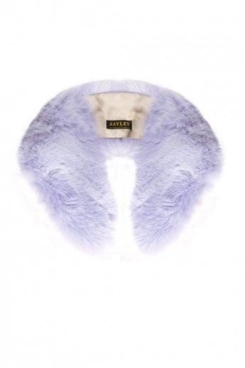 JAYLEY Purple Faux Fur Collar