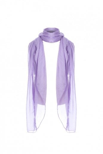 JAYLEY Purple Silk Blend Scarf